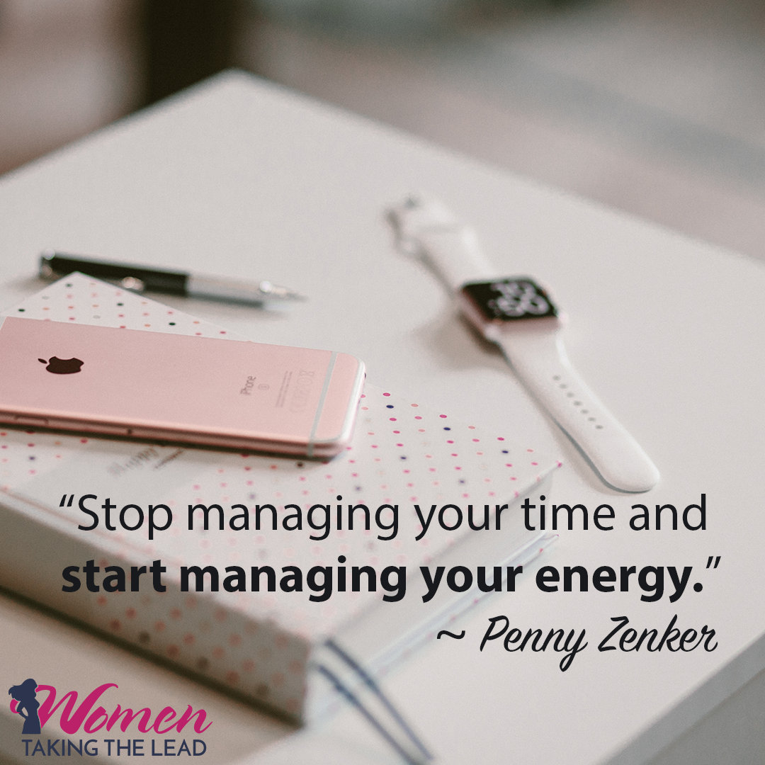 Stop managing your time and start managing your energy.
